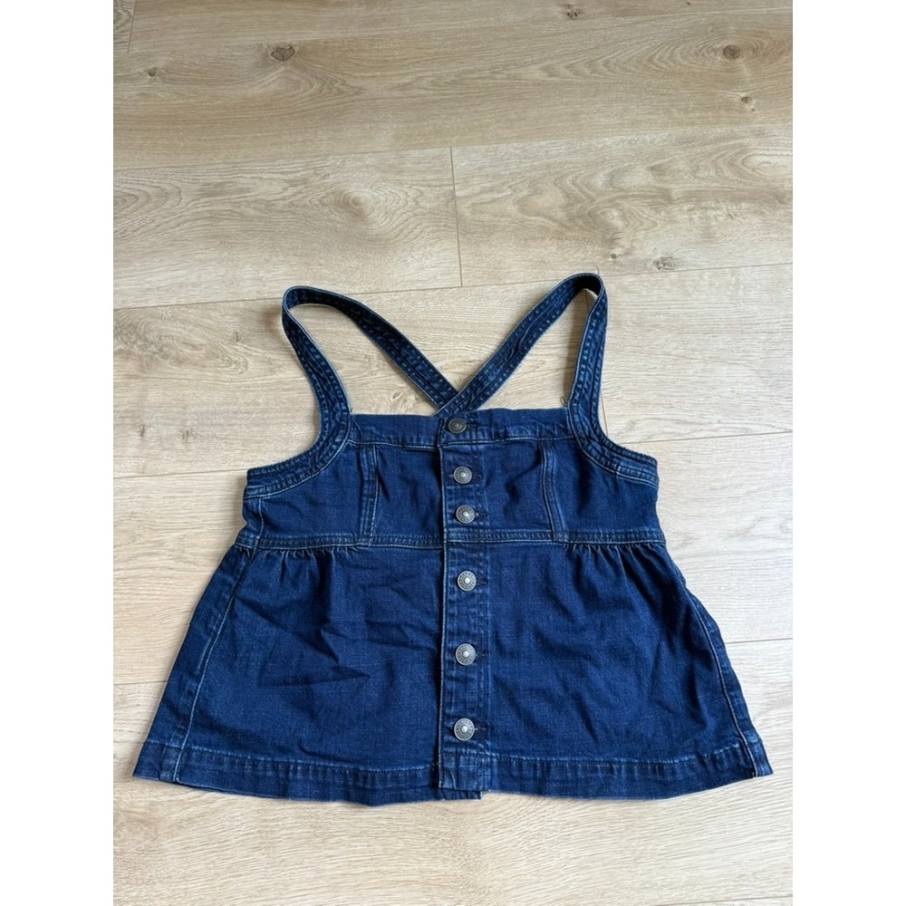 NWT American Eagle Denim Button Front Camisole Tank Festival Summer Babydoll - S